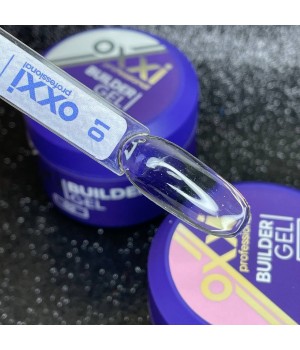 Гель моделюючий Builder Gel Oxxi Professional 30 мл №1 прозорий TPO free